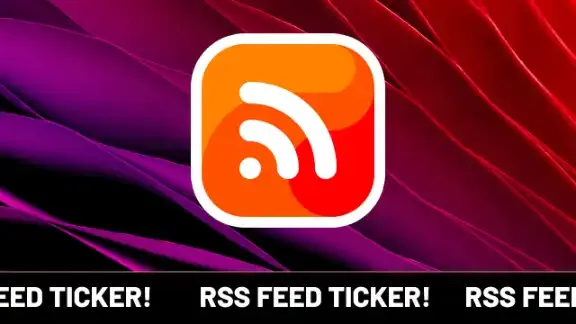 RSS feed ticker preview