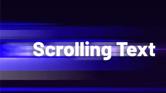 Scrolling Text preview